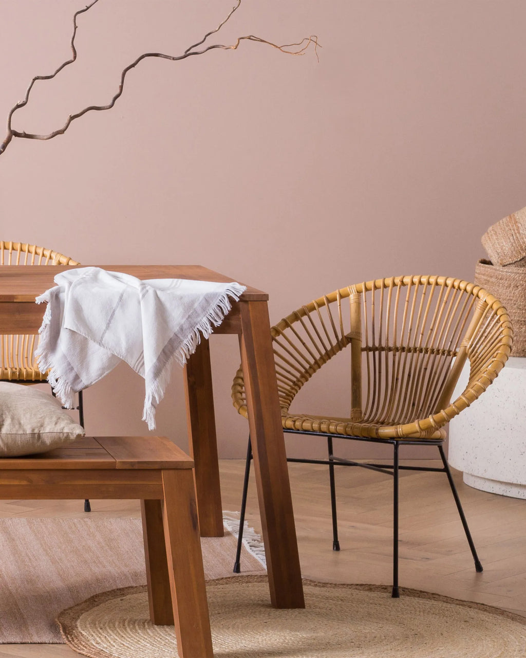 Dining Chair SARITA Rattan Natural
