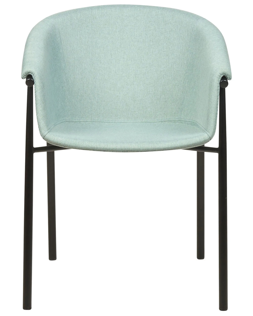 Set of 2 Dining Chairs AMES Fabric Mint Green