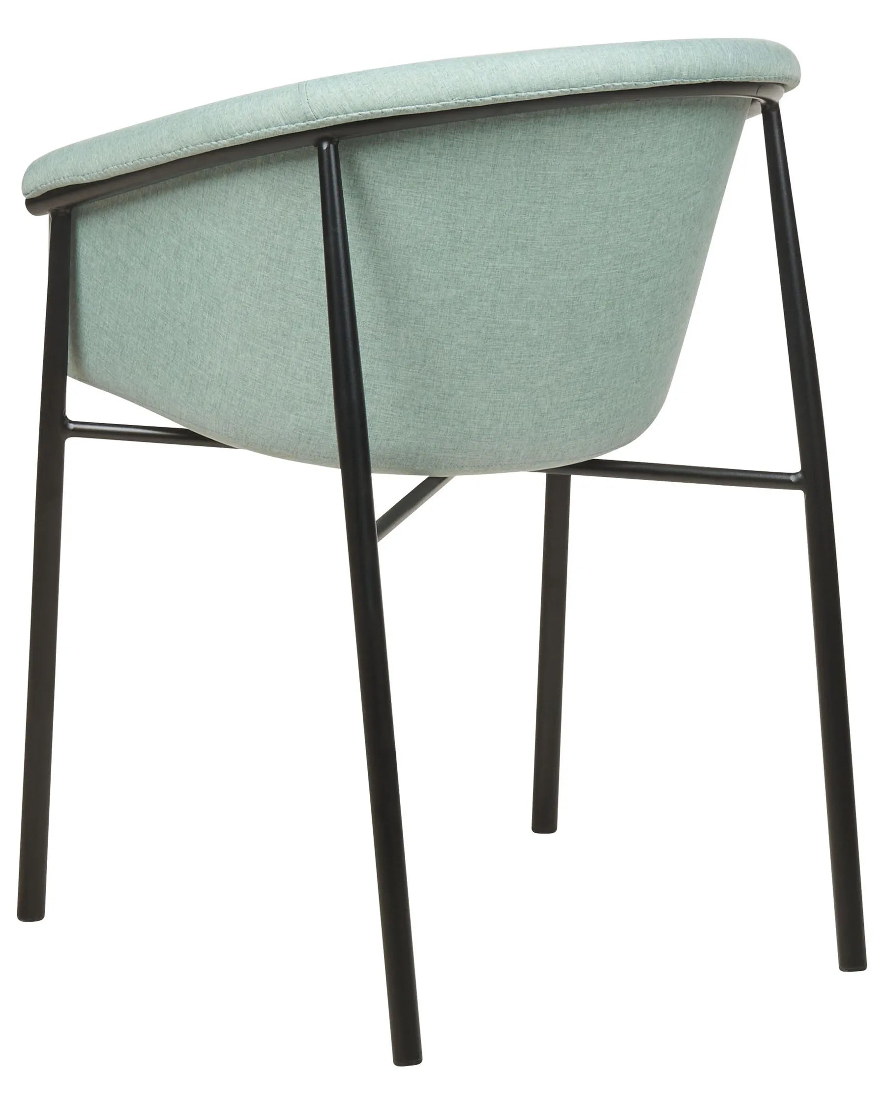 Set of 2 Dining Chairs AMES Fabric Mint Green