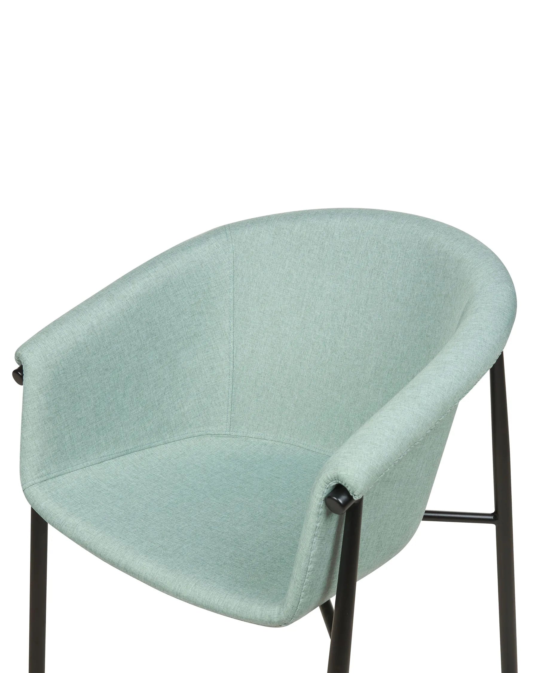 Set of 2 Dining Chairs AMES Fabric Mint Green