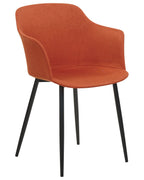 Set of 2 Dining Chairs ELIM Fabric Orange