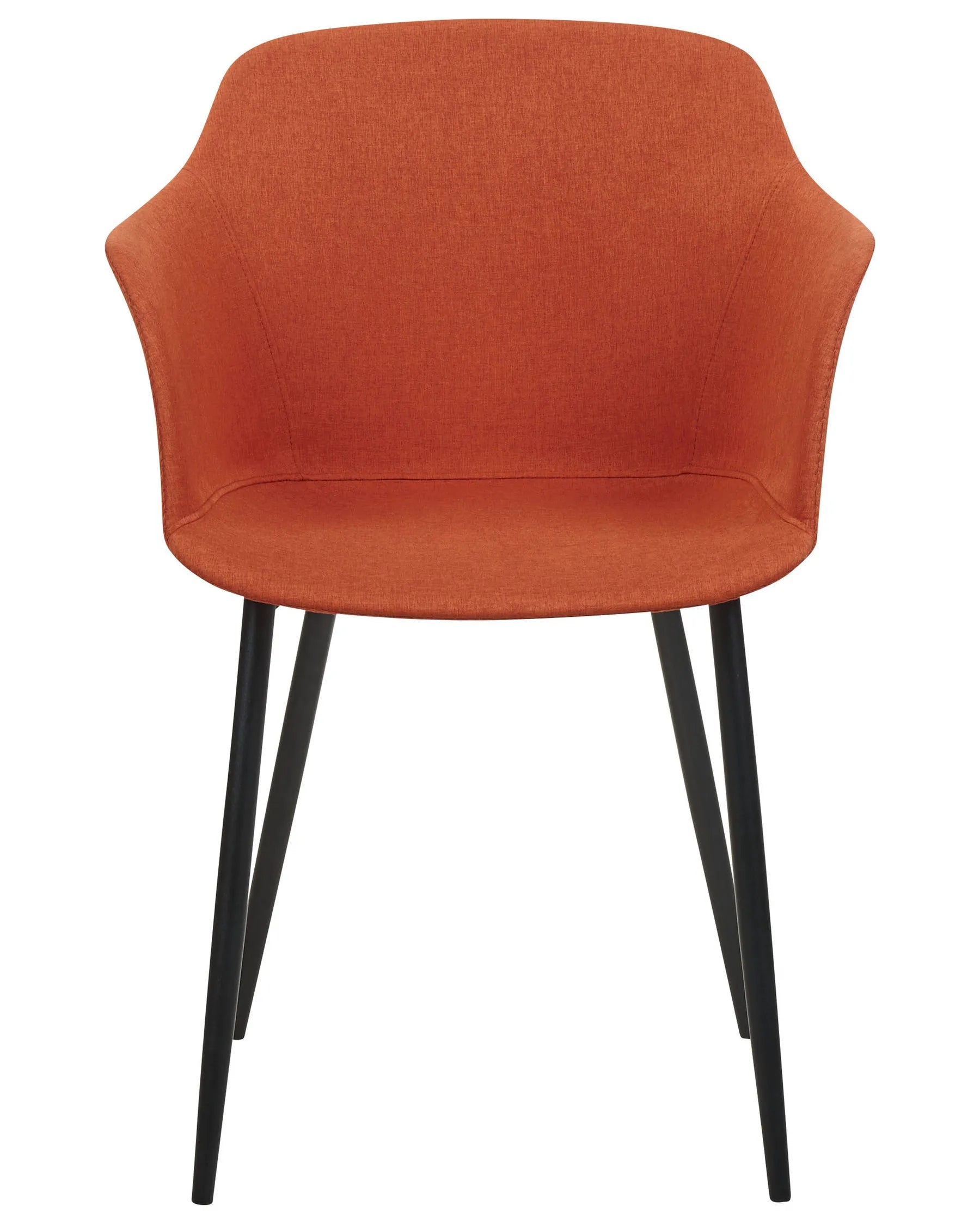 Set of 2 Dining Chairs ELIM Fabric Orange