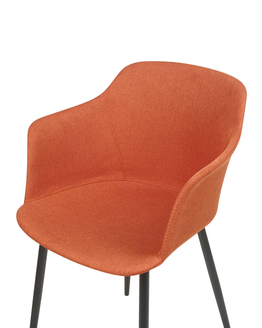 Set of 2 Dining Chairs ELIM Fabric Orange