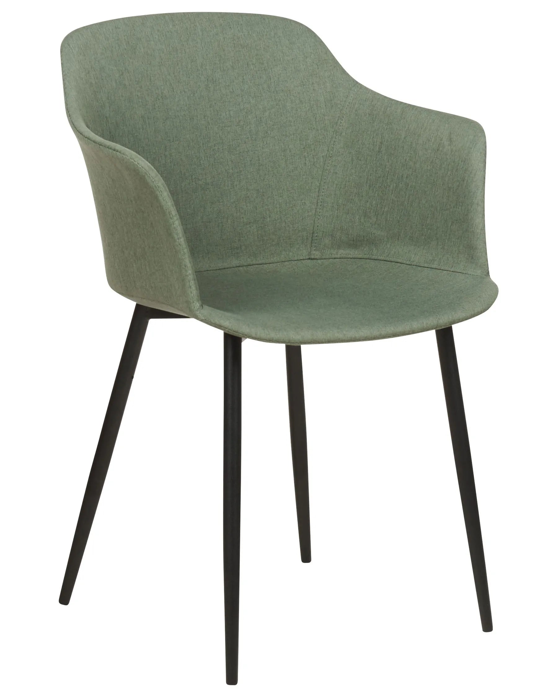 Set of 2 Dining Chairs ELIM Fabric Dark Green