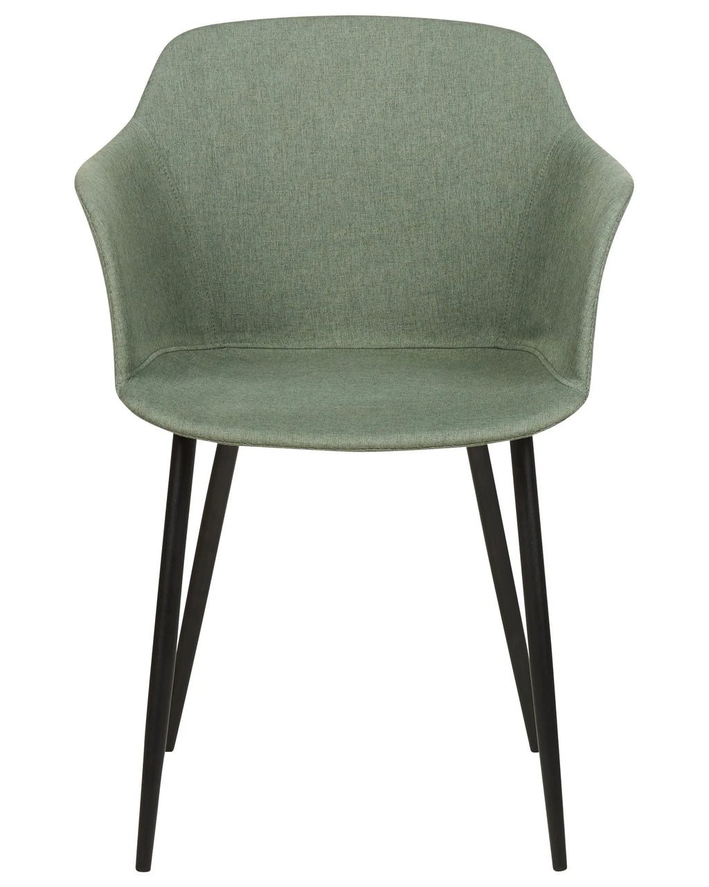 Set of 2 Dining Chairs ELIM Fabric Dark Green