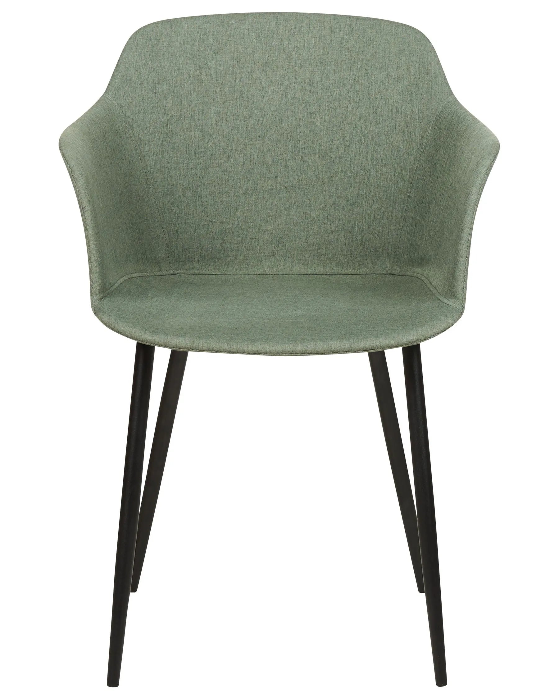 Set of 2 Dining Chairs ELIM Fabric Dark Green