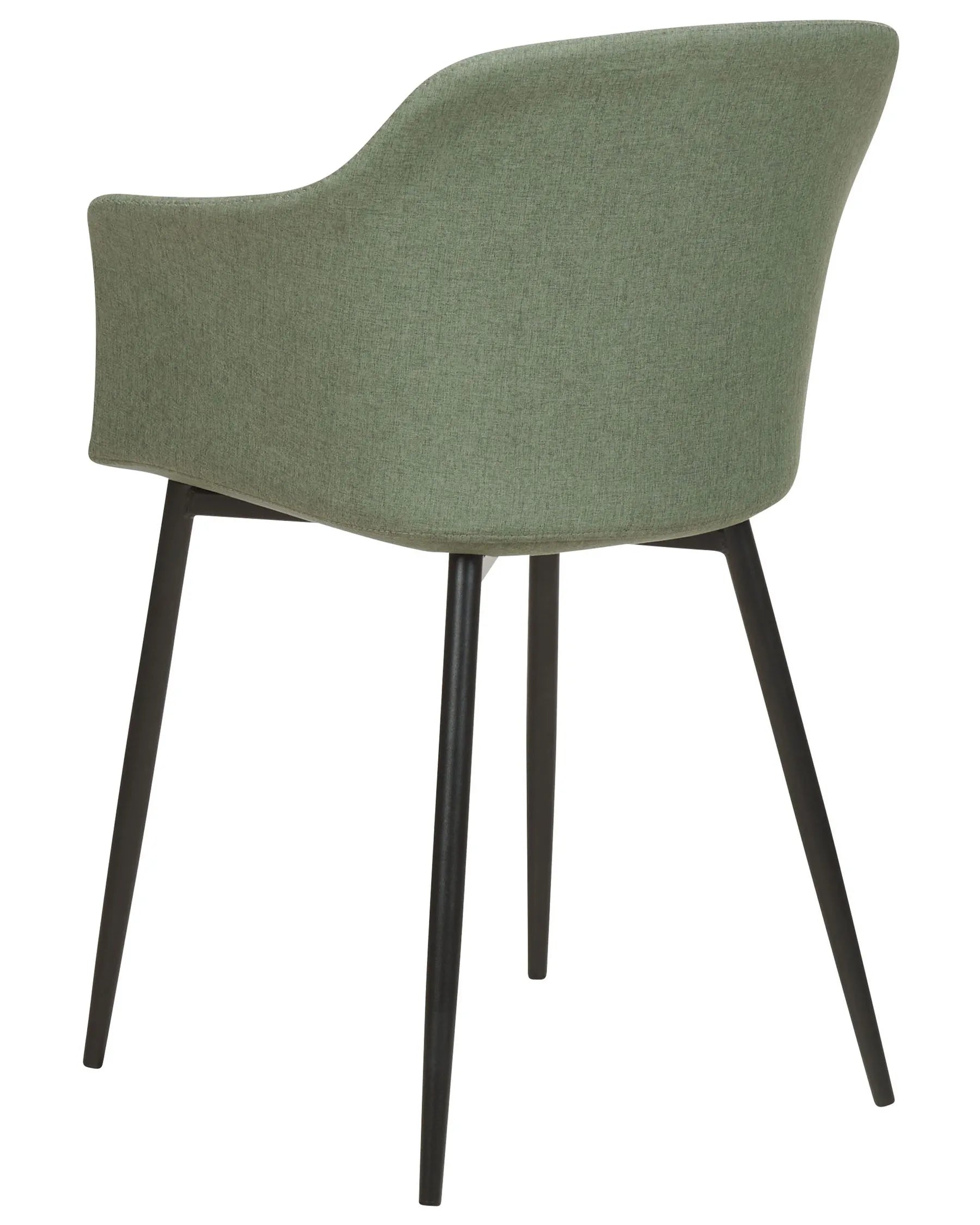 Set of 2 Dining Chairs ELIM Fabric Dark Green