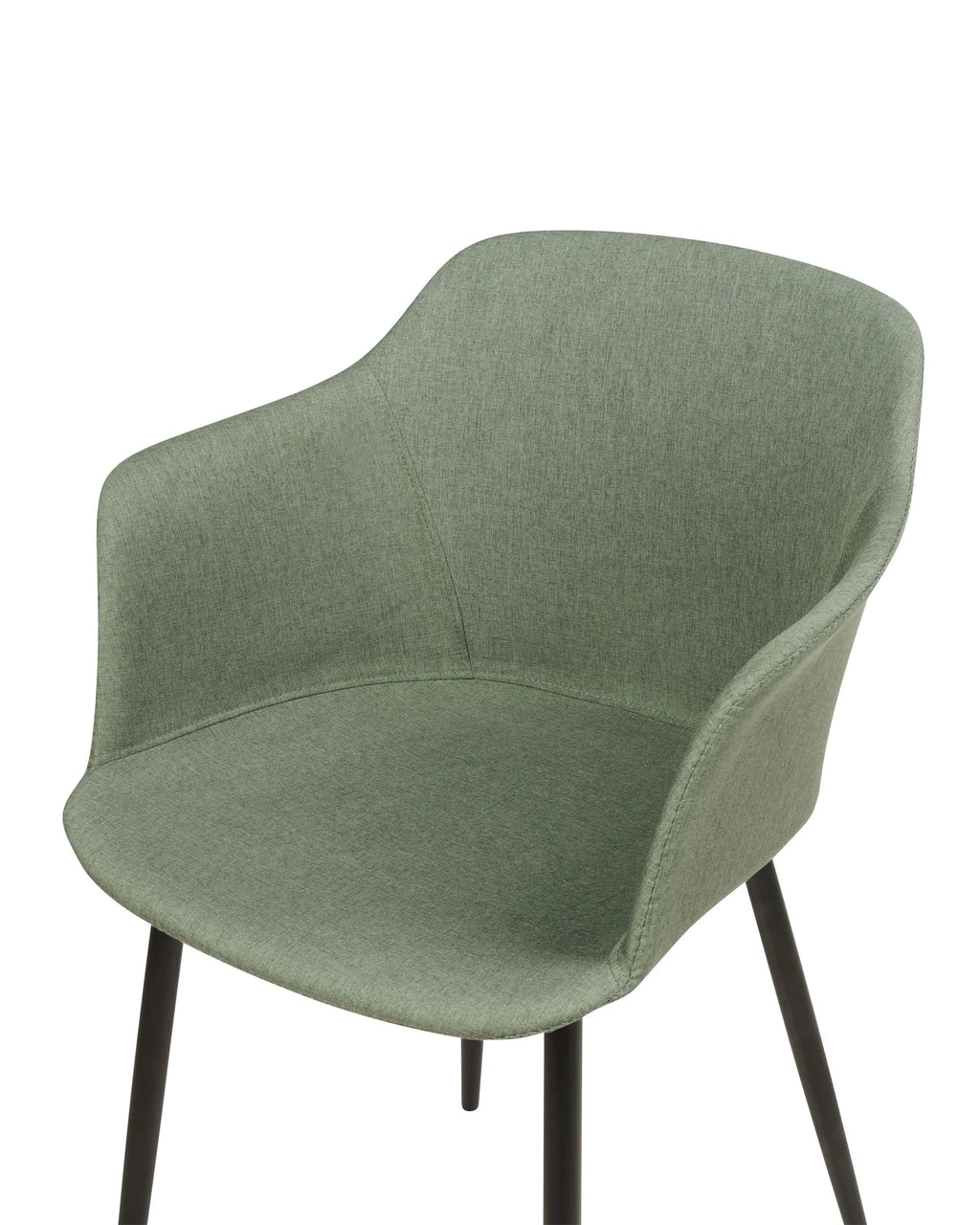 Set of 2 Dining Chairs ELIM Fabric Dark Green