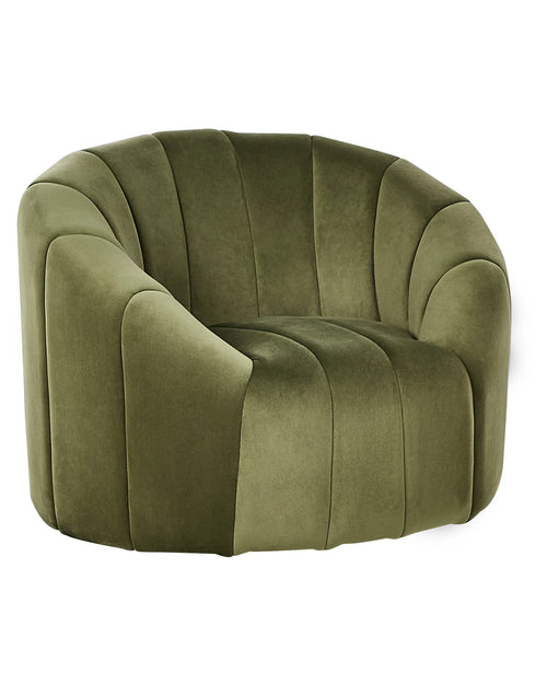 Armchair MALUNG Velvet Dark Green