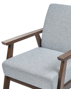 Armchair ASNES Fabric Light Grey