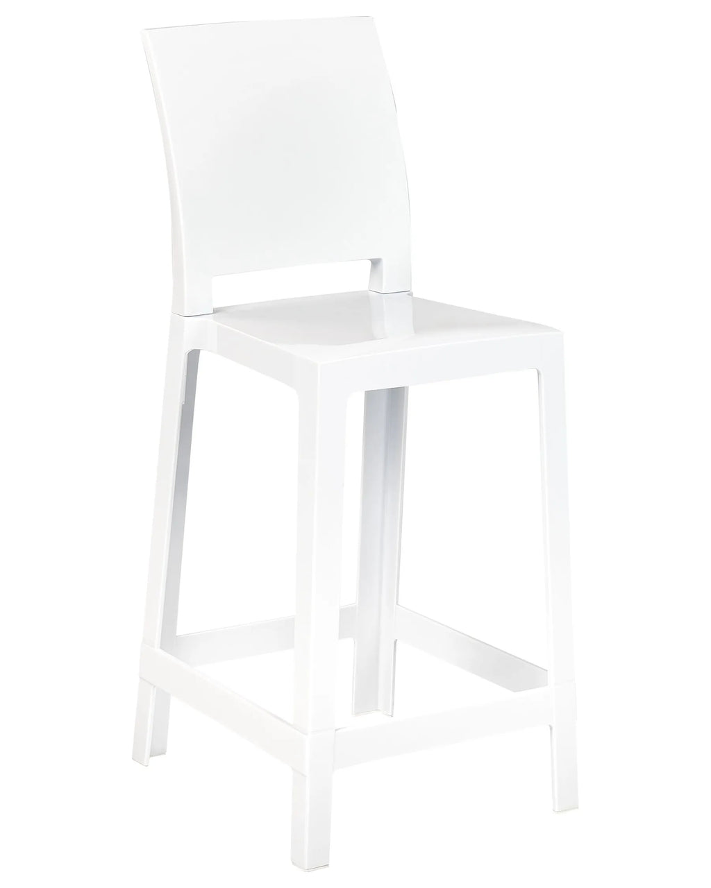 Set of 2 Bar Chairs WELLINGTON White