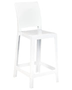 Set of 2 Bar Chairs WELLINGTON White