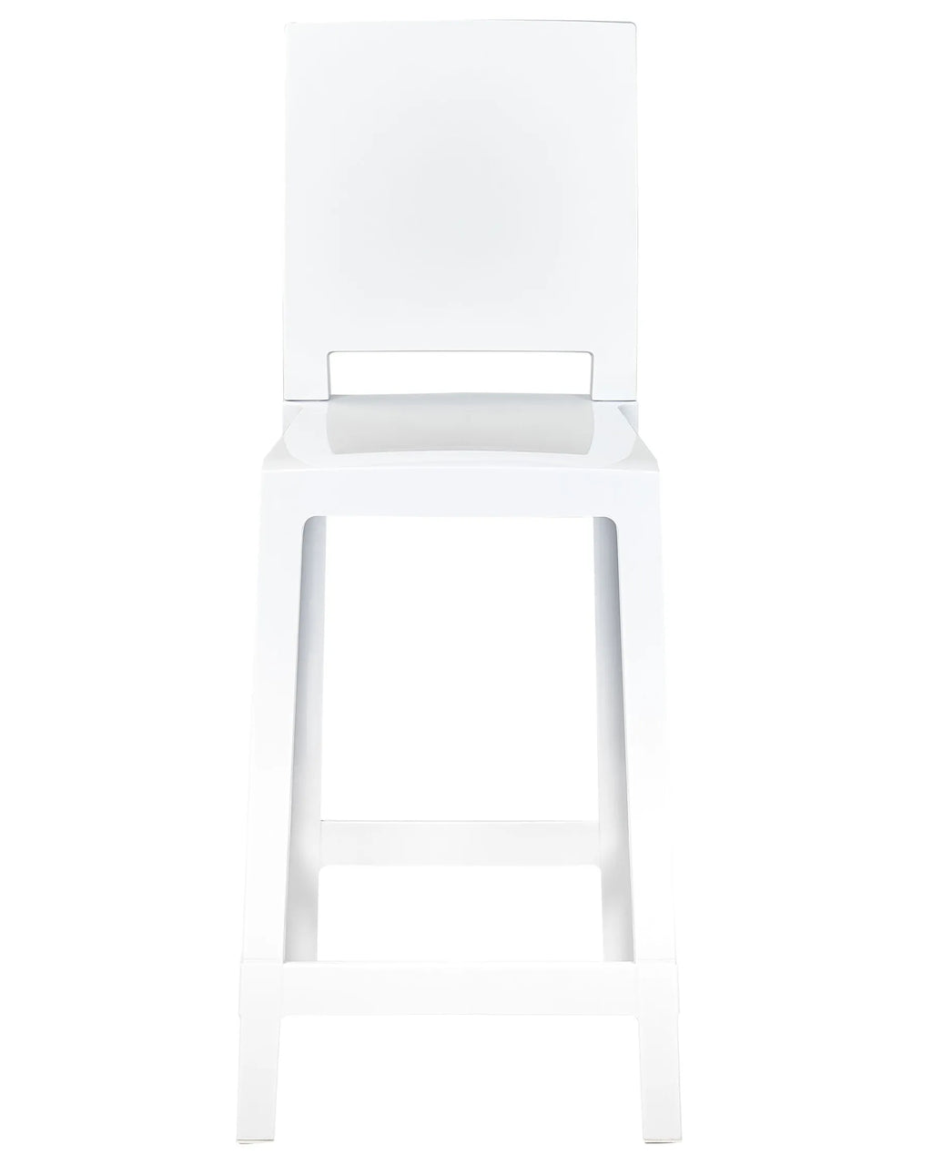 Set of 2 Bar Chairs WELLINGTON White