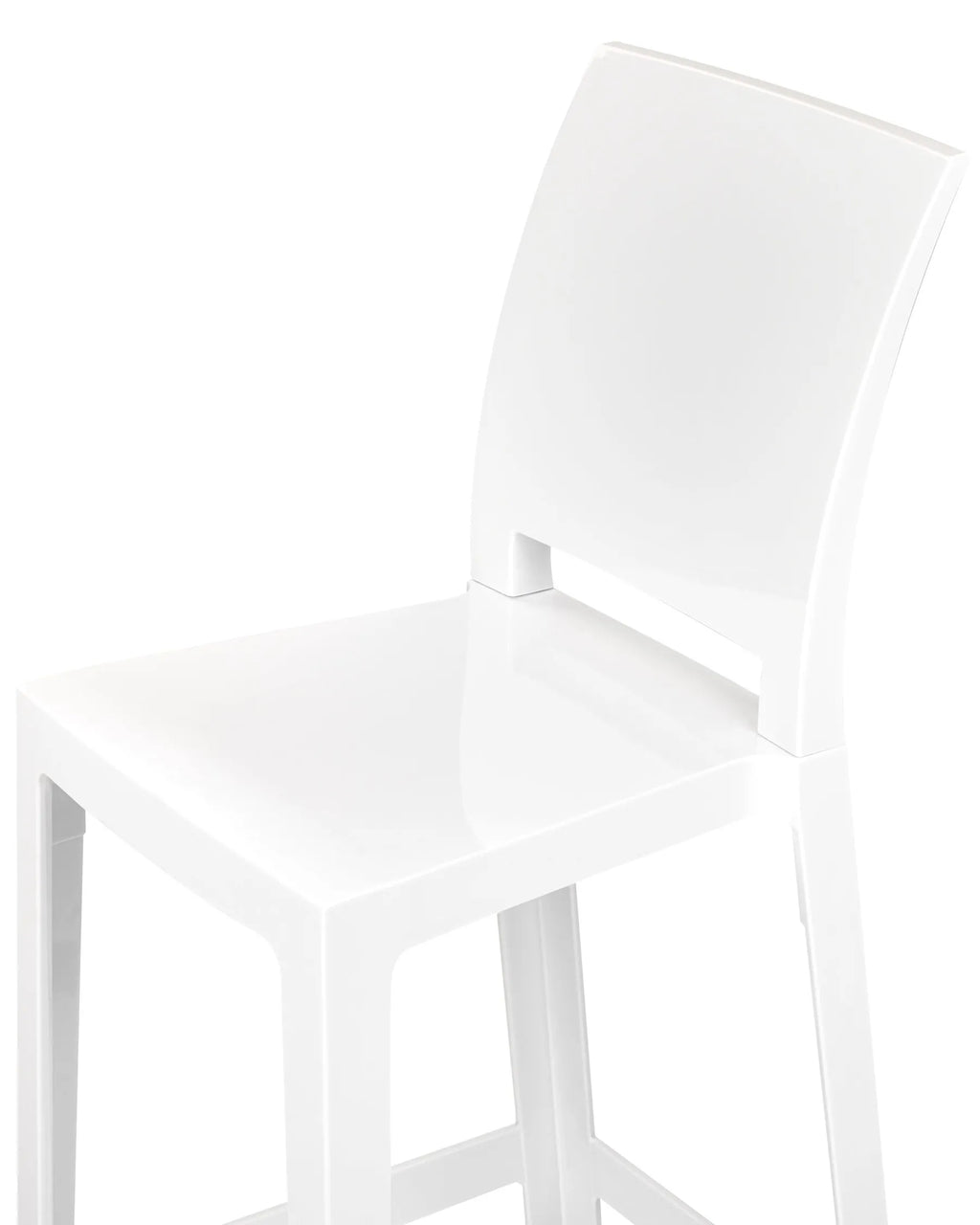 Set of 2 Bar Chairs WELLINGTON White