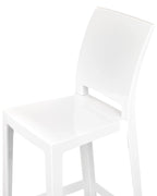 Set of 2 Bar Chairs WELLINGTON White