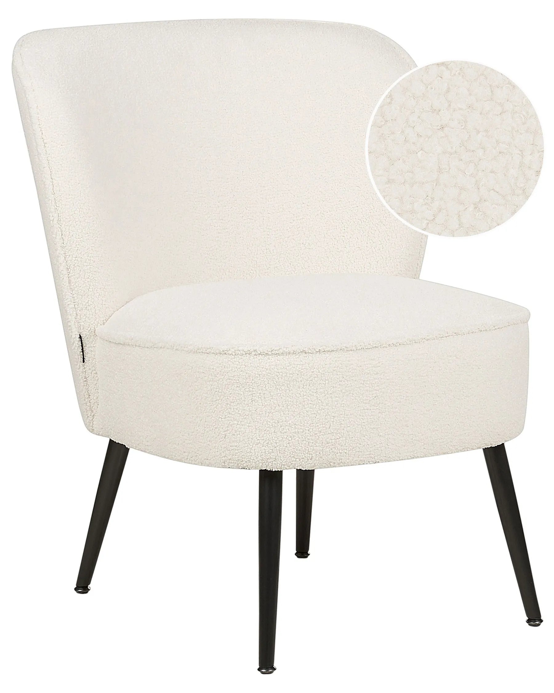 Armchair VOSS Boucle White