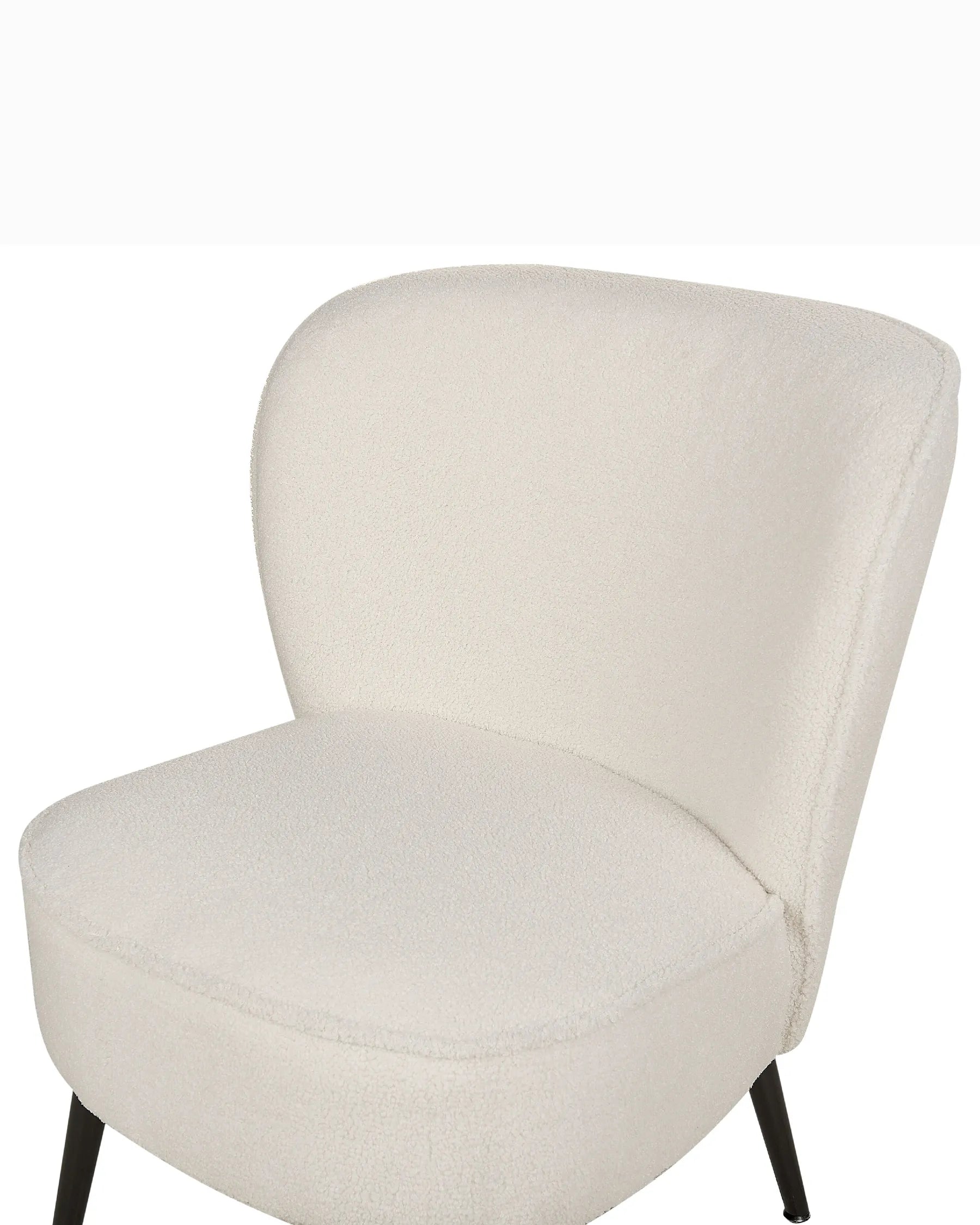 Armchair VOSS Boucle White