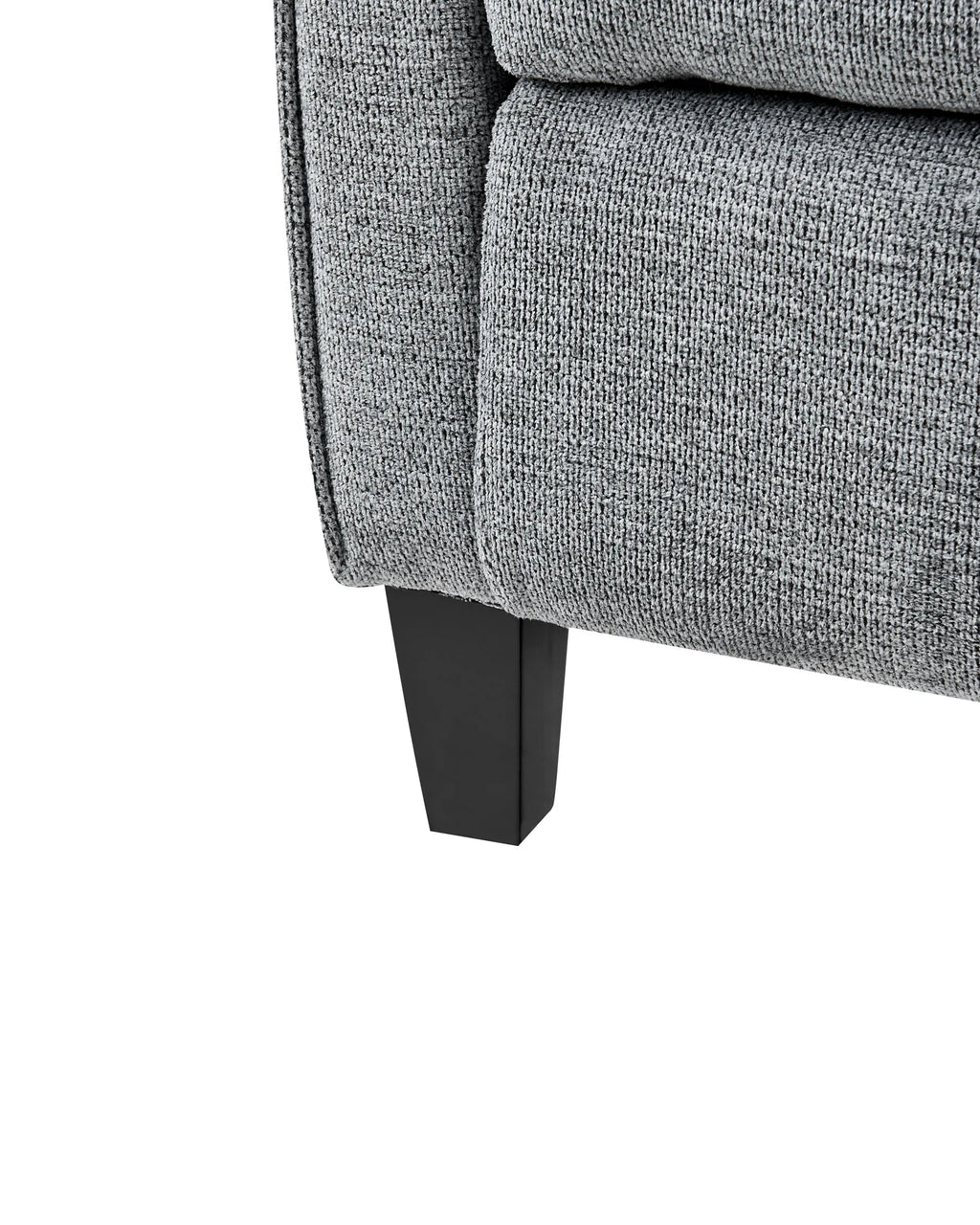 Recliner Chair ROYSTON with Footrest Fabric Grey