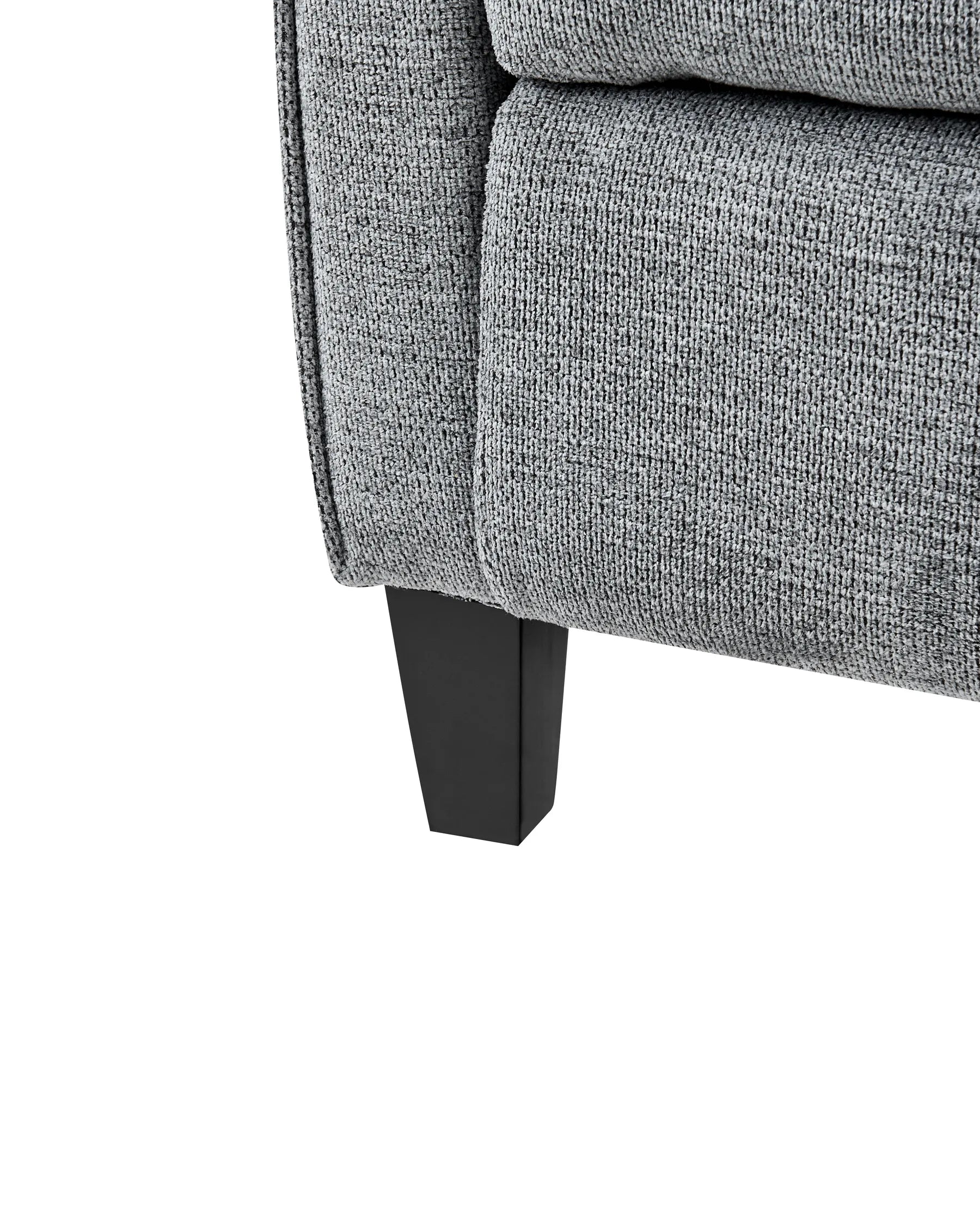 Recliner Chair ROYSTON with Footrest Fabric Grey