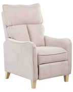 Recliner Chair ROYSTON with Footrest Fabric Beige