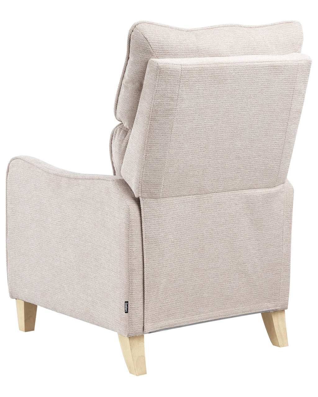 Recliner Chair ROYSTON with Footrest Fabric Beige