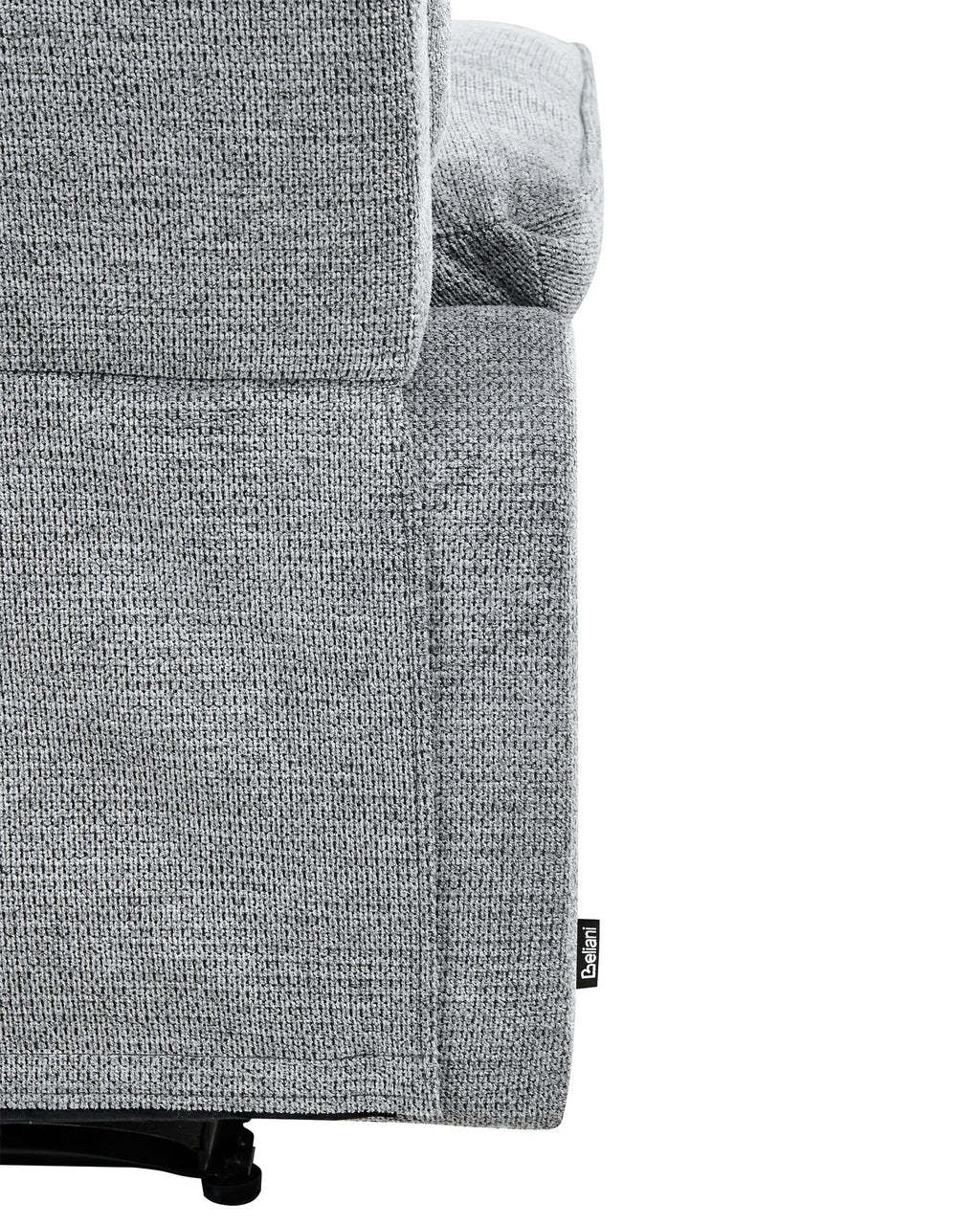Recliner Chair EVERTON with Footrest Fabric Grey
