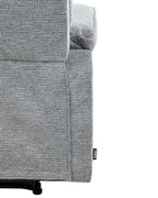 Recliner Chair EVERTON with Footrest Fabric Grey