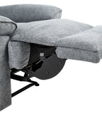 Recliner Chair EVERTON with Footrest Fabric Grey