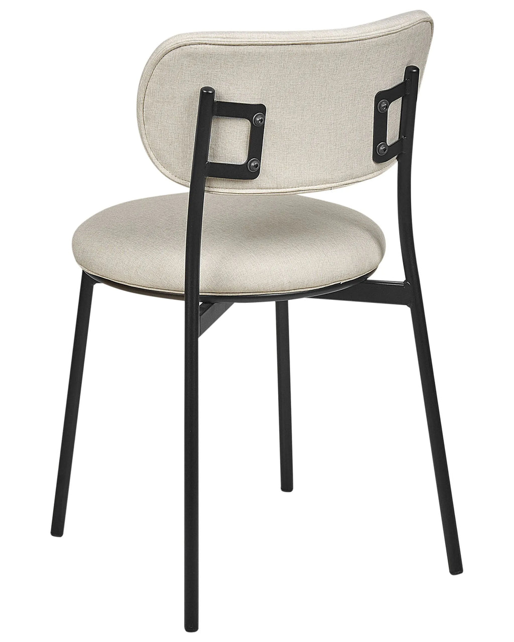 Set of 2 Dining Chairs CASEY Fabric Light Beige