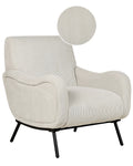 Armchair ALMIND Corduroy Light Grey