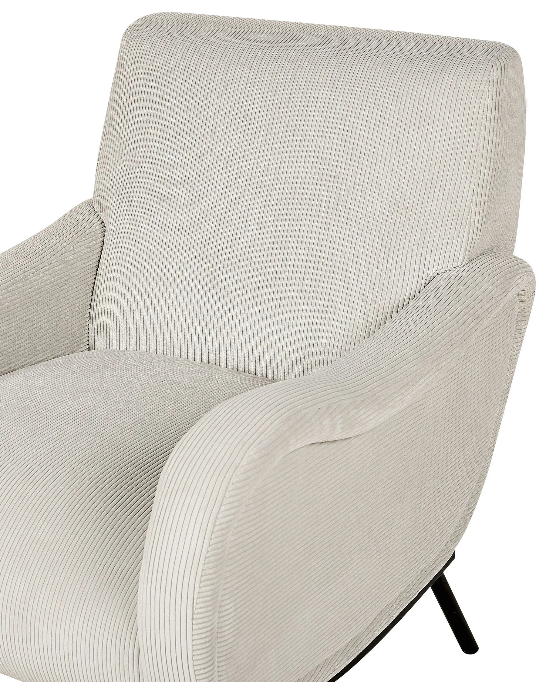 Armchair ALMIND Corduroy Light Grey