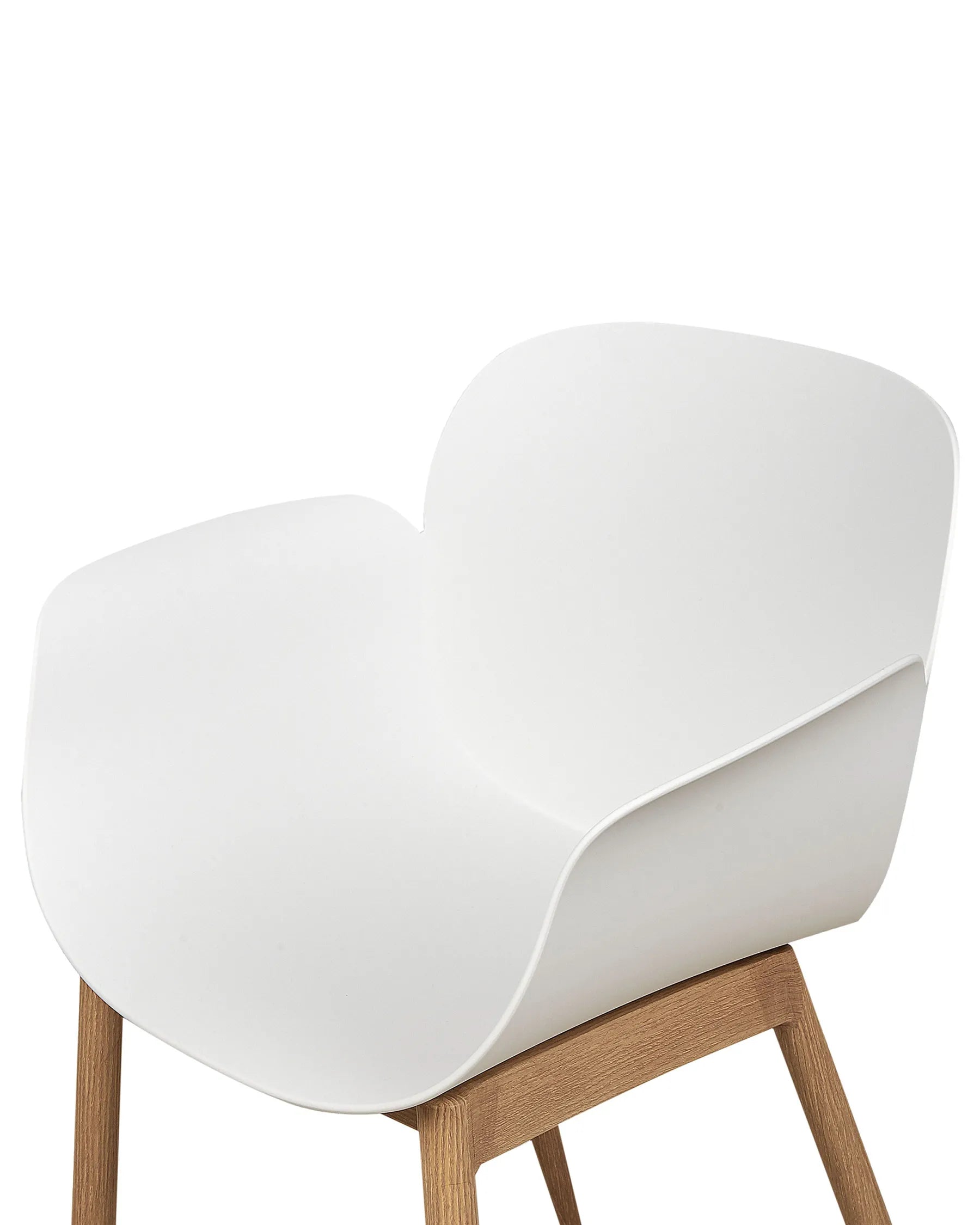Set of 2 Dining Chairs ABILENE White