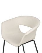 Set of 2 Dining Chairs ELMA Fabric Light Beige