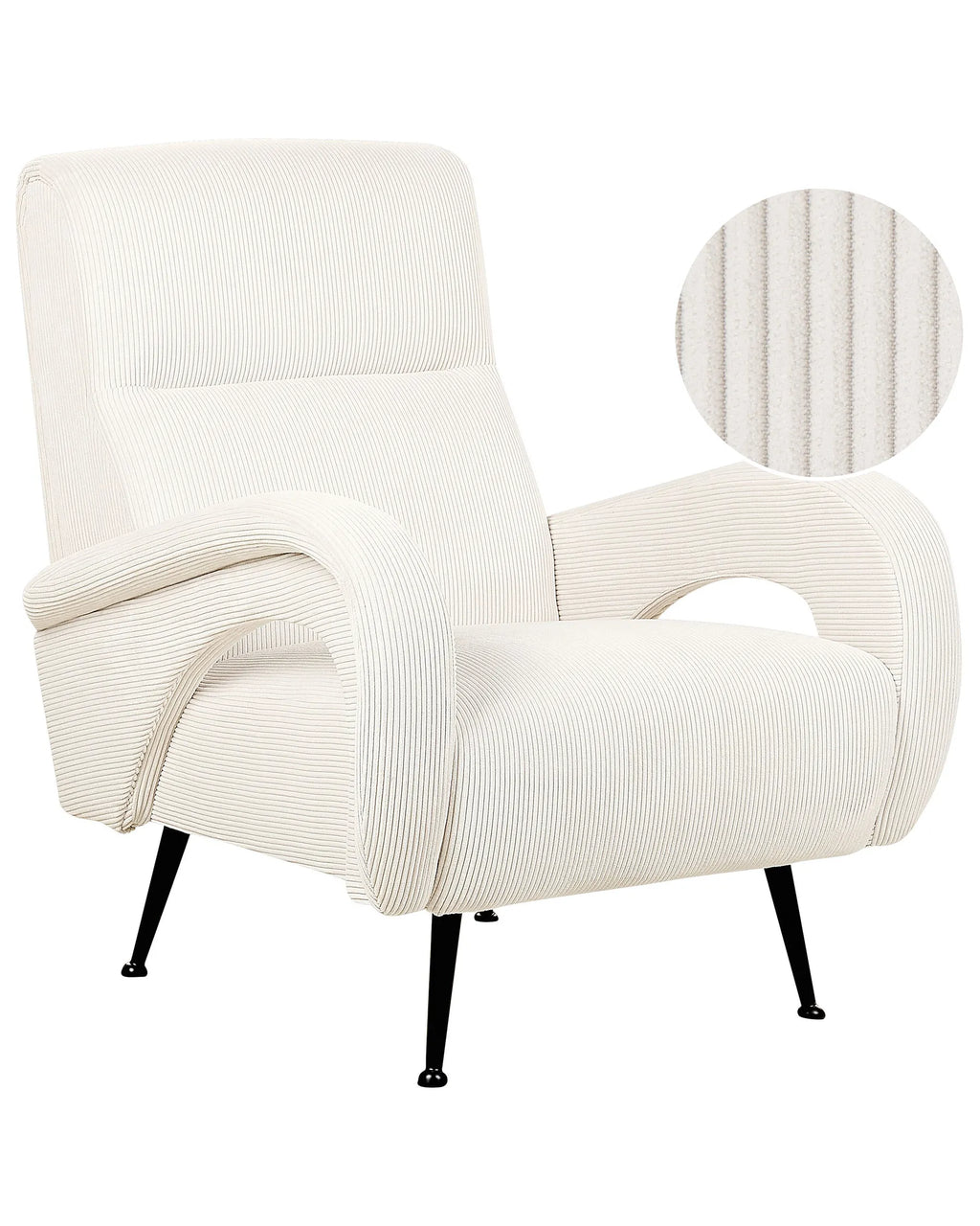 Armchair SVALOV Corduroy Off-White