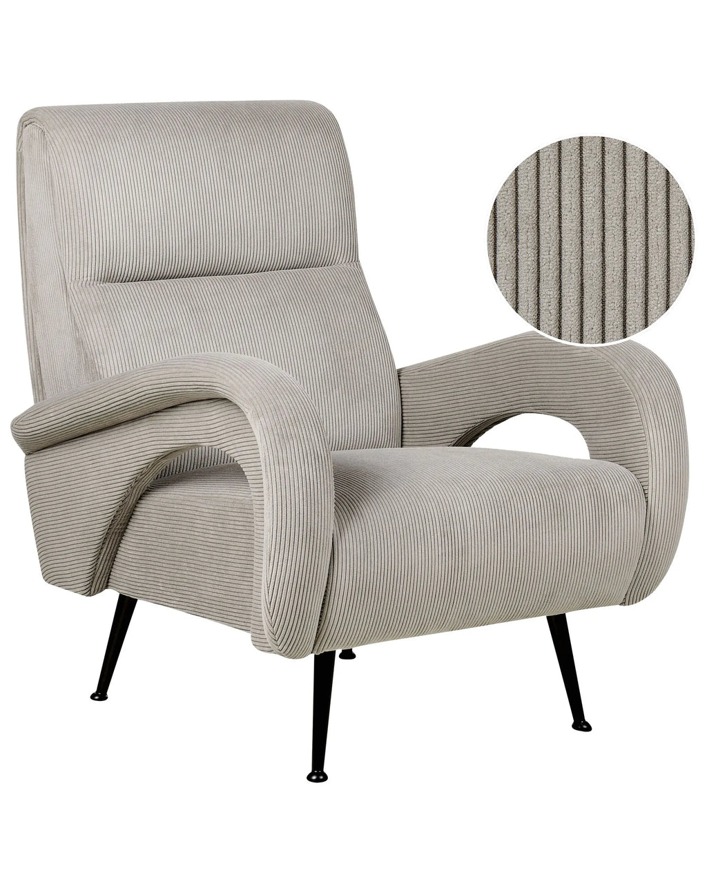 Armchair SVALOV Corduroy Grey