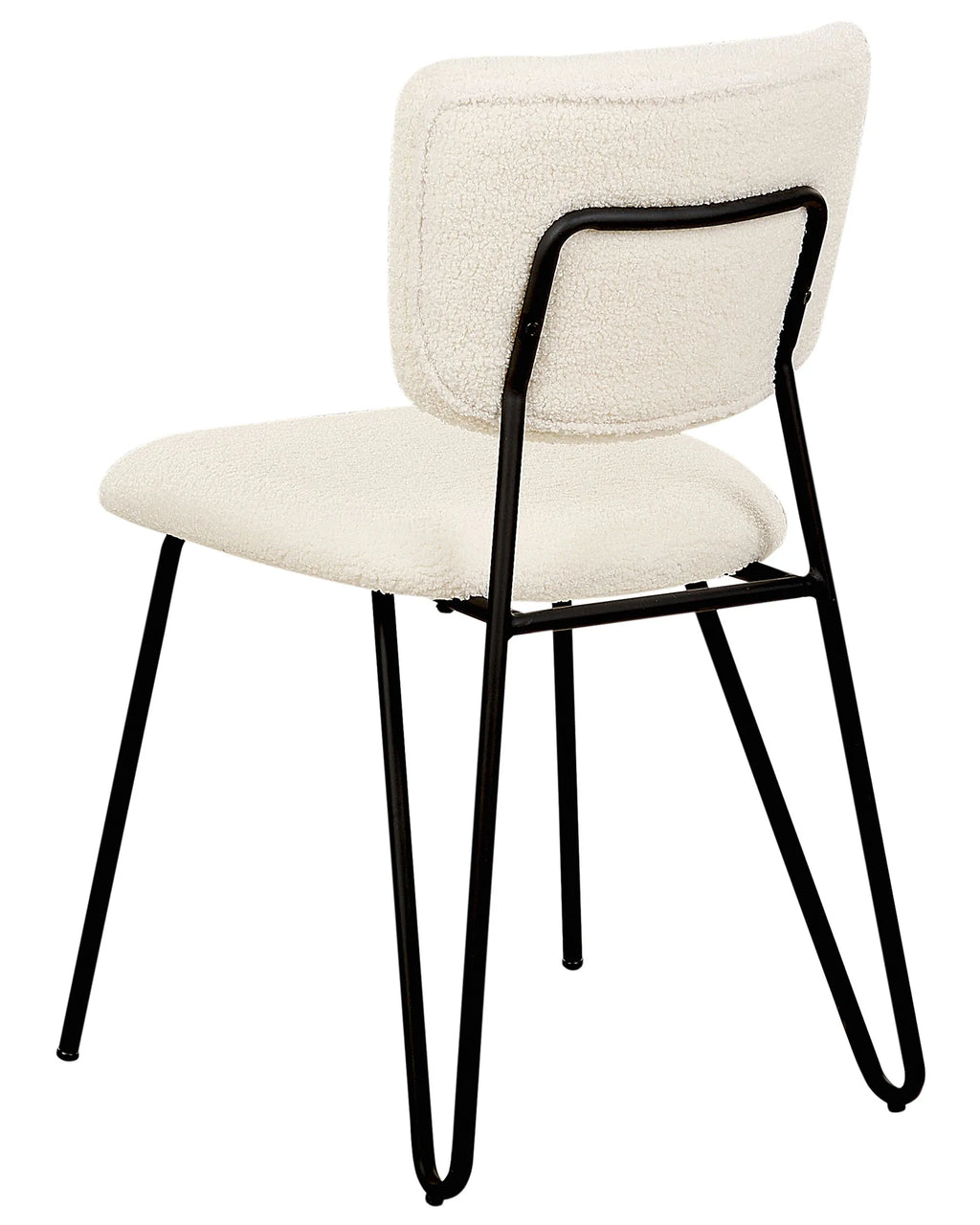Set of 2 Dining Chairs NELKO Boucle Off-White