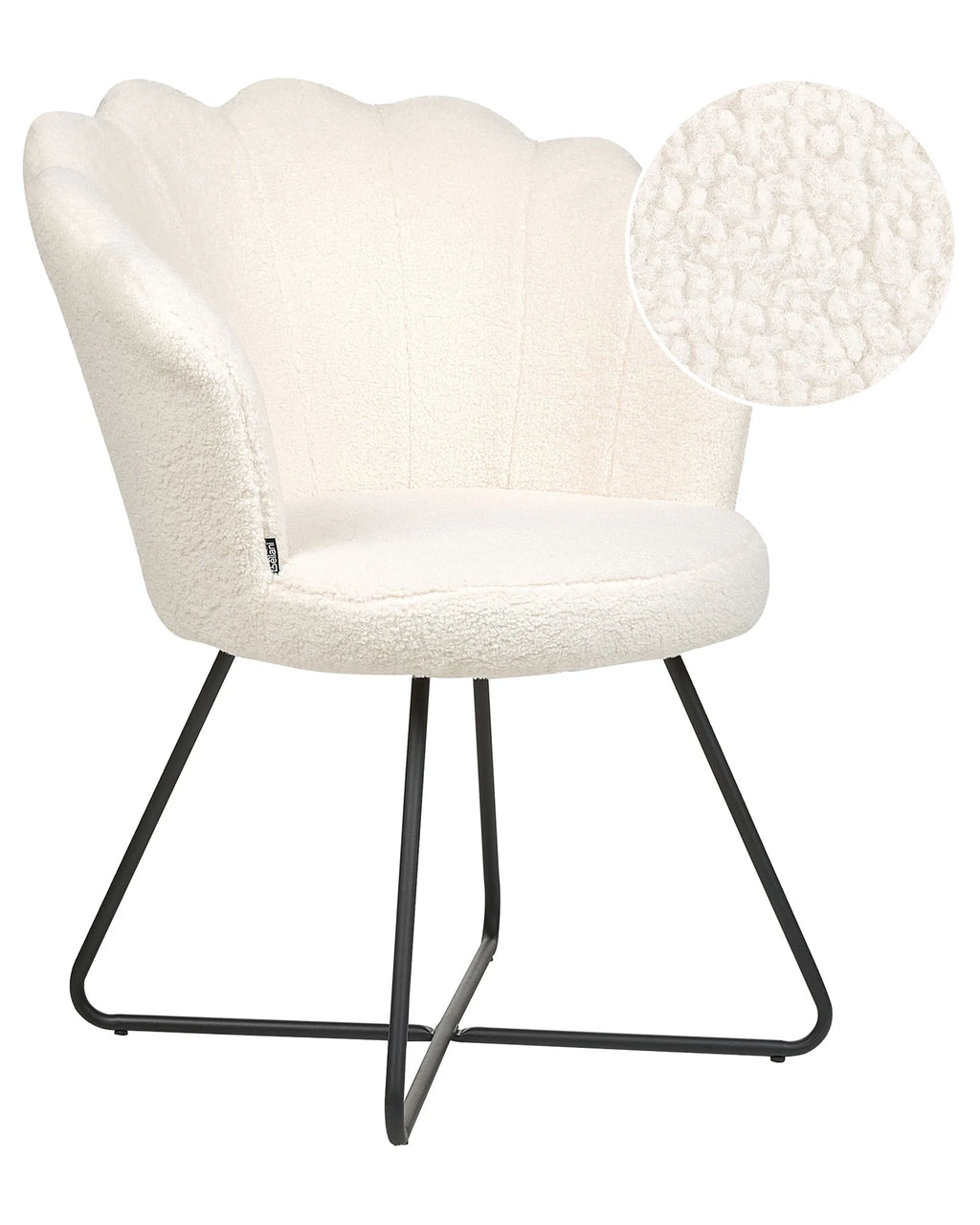 Armchair LOVELOCK Boucle White