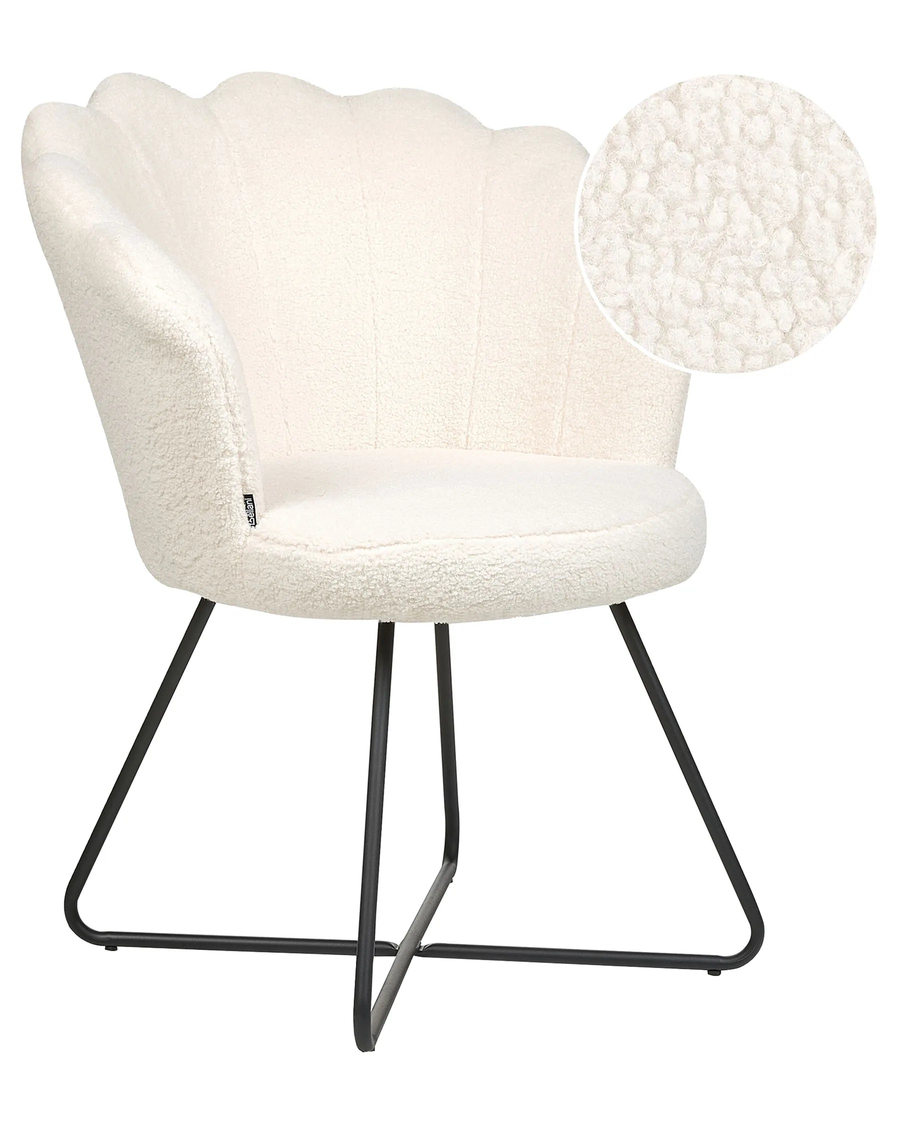 Armchair LOVELOCK Boucle White