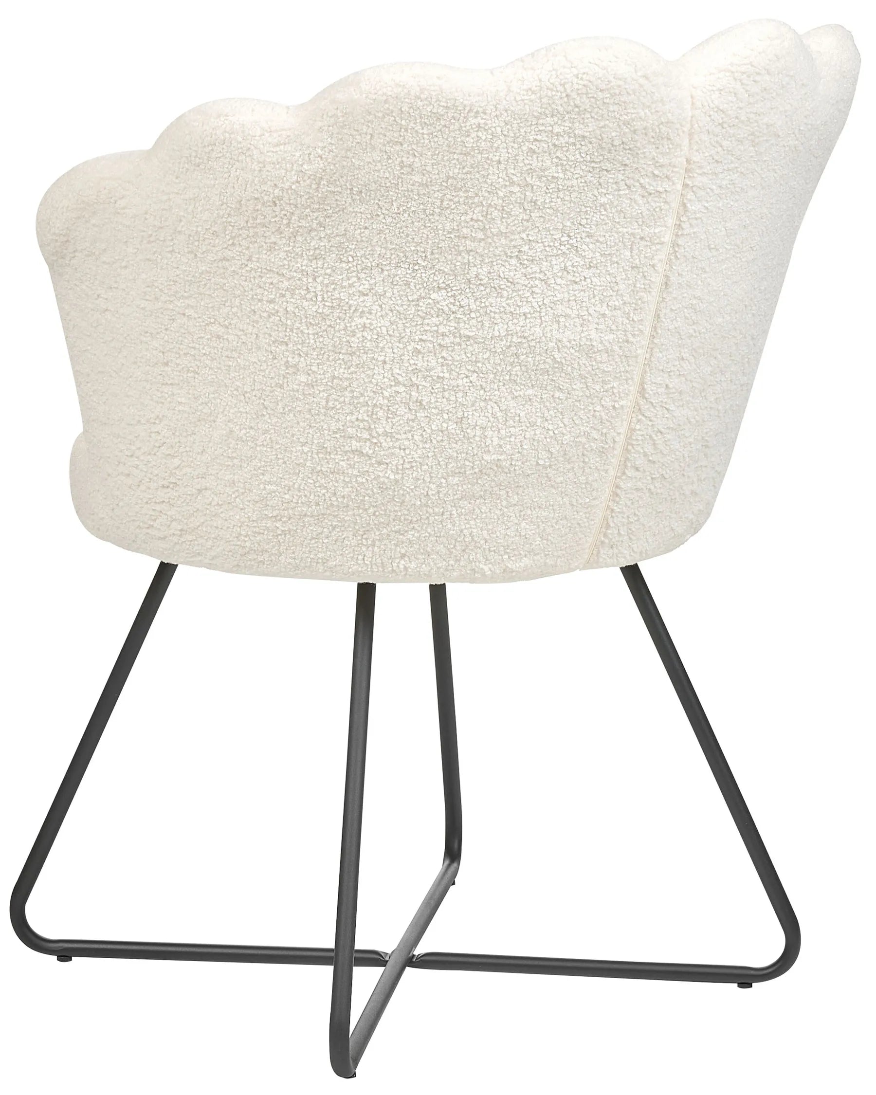 Armchair LOVELOCK Boucle White
