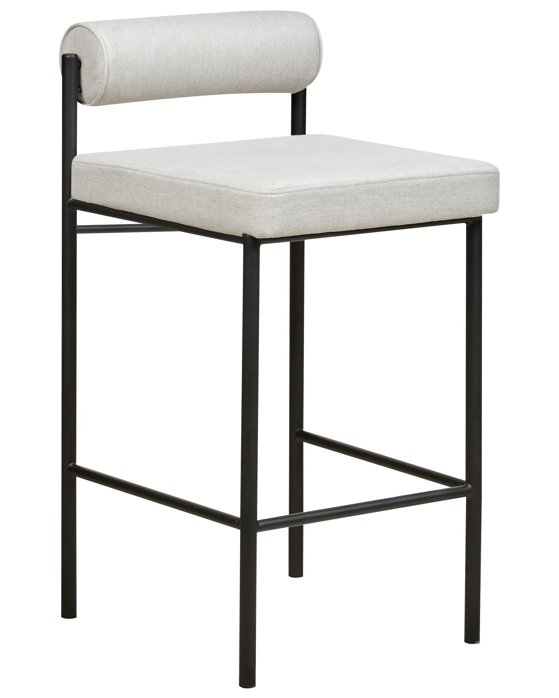 Set of 2 Bar Chairs AMAYA Light Grey