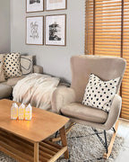 Rocking Chair ELLAN Velvet Beige