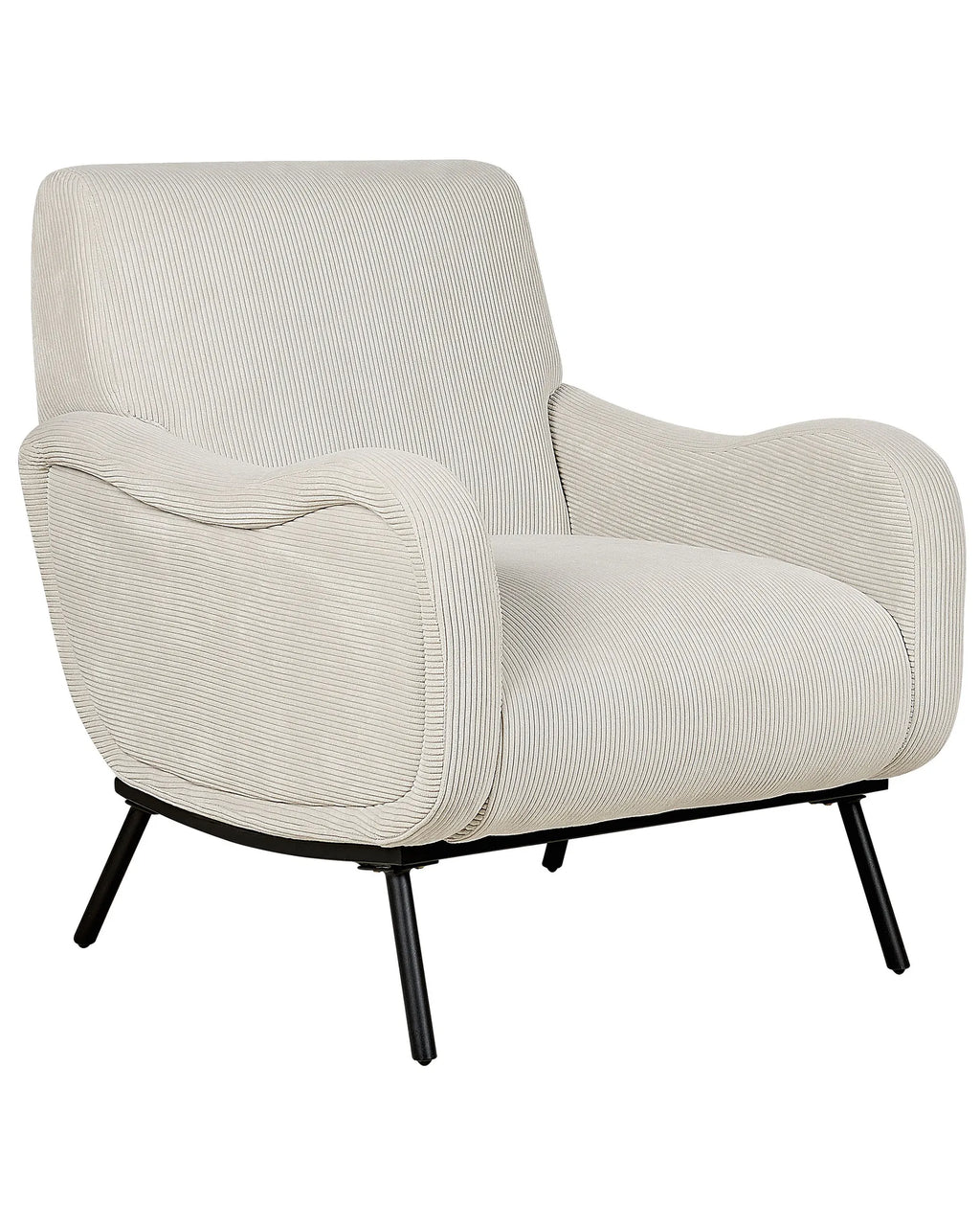 Armchair ALMIND Corduroy Light Grey