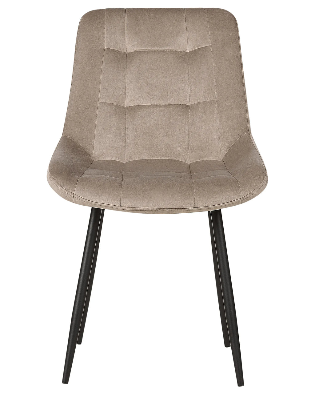 Set of 2 Dining Chairs MELROSE Velvet Taupe