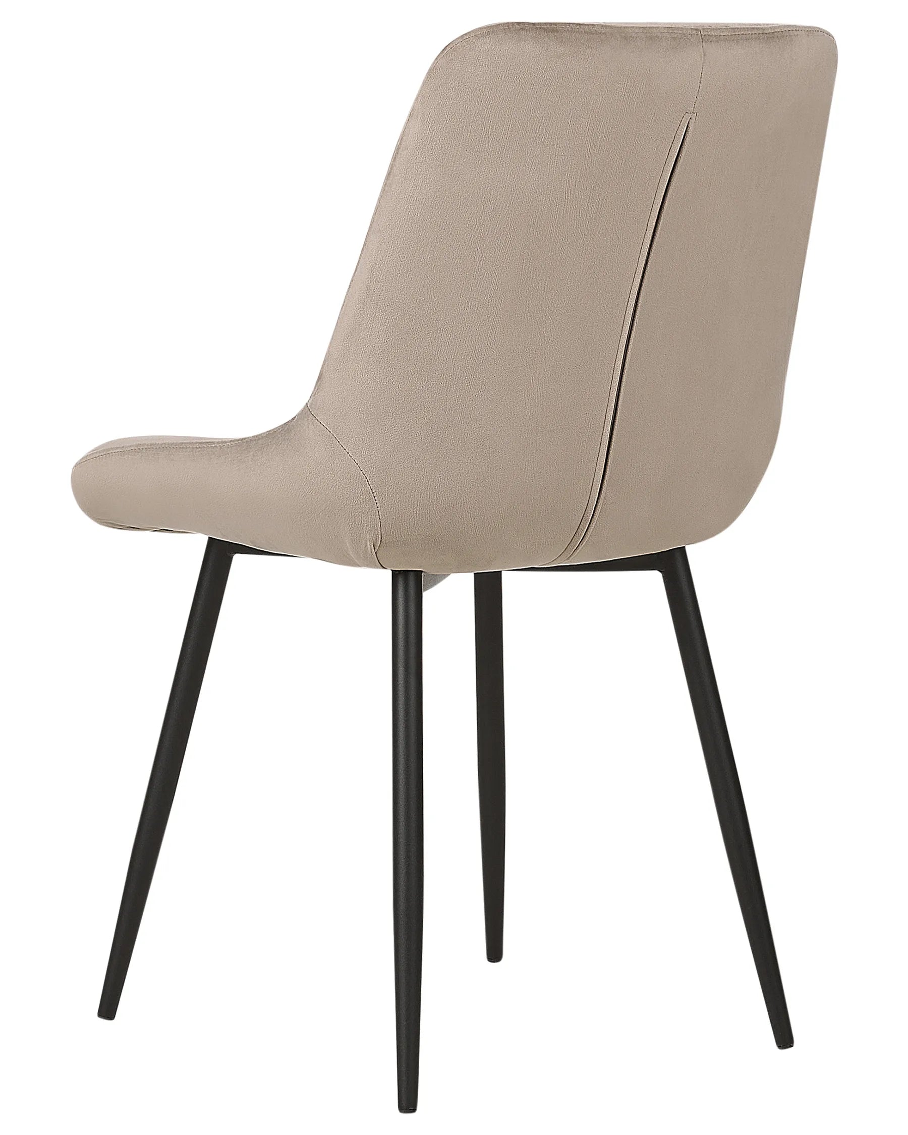 Set of 2 Dining Chairs MELROSE Velvet Taupe