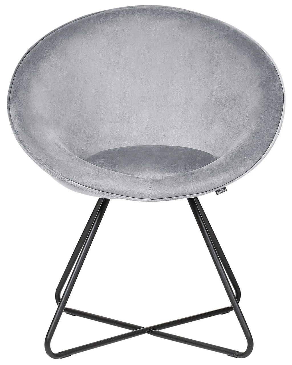 Dining Chair FLOBY II Velvet Light Grey