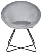 Dining Chair FLOBY II Velvet Light Grey