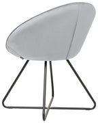 Dining Chair FLOBY II Velvet Light Grey