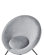 Dining Chair FLOBY II Velvet Light Grey