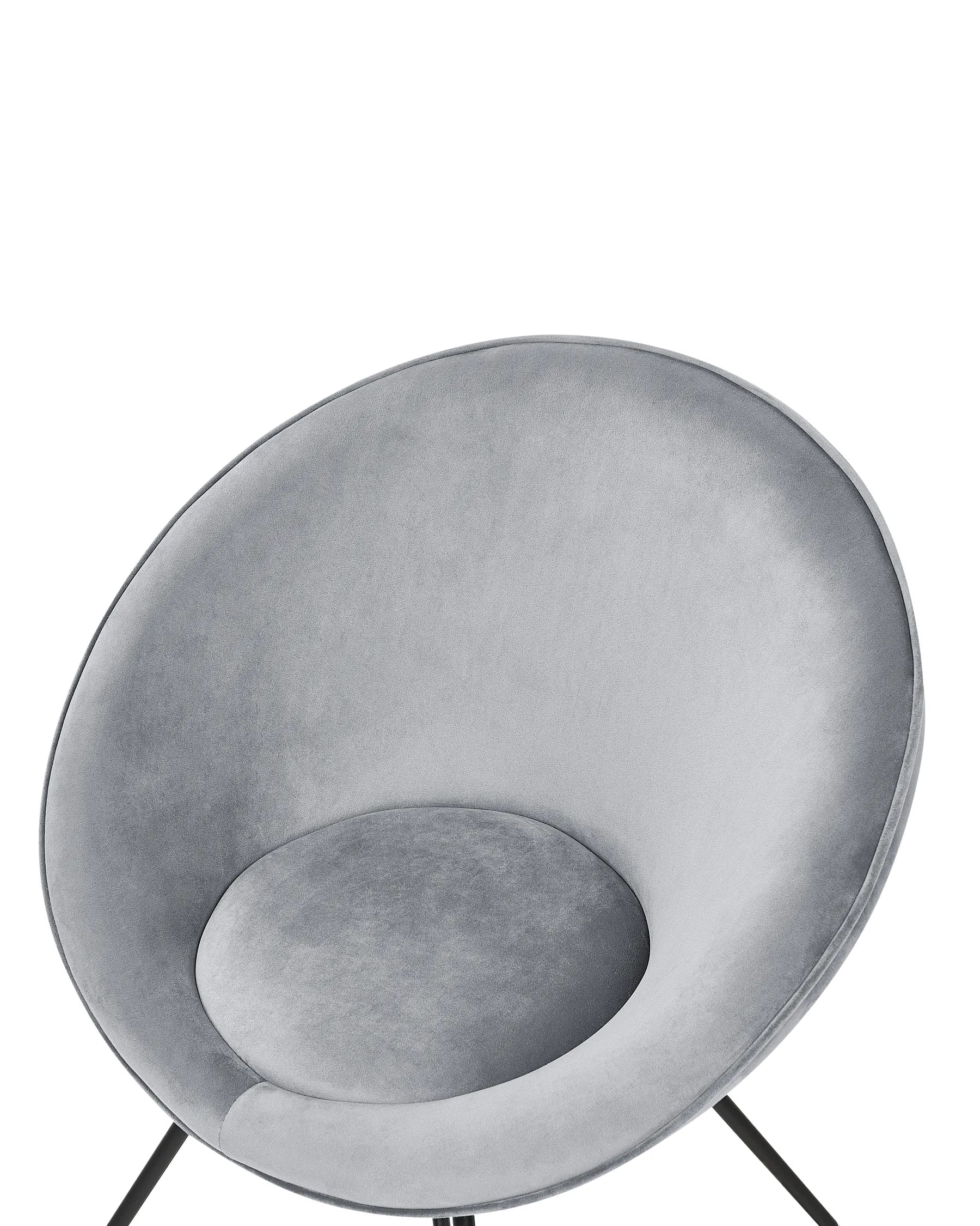Dining Chair FLOBY II Velvet Light Grey