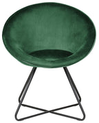 Dining Chair FLOBY II Velvet Emerald Green